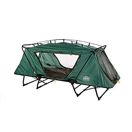 Kamprite DTC-443 Tri-Fold Oversize Tent-cot with Rainfly, Includes Carry Bag, Green by Kamp-Rite