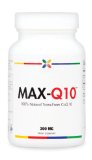 MAX-Q10 200 mg of Trans-Form CoQ10 from Kaneka Q10 Made in the USA 1 Pack Capsules