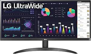 LG Electronics 29WQ500-B.AEU UltraWide IPS-Monitor 29" (73cm), 2560 x 1080, 21:9, 5ms GtG, 100 Hz, HDR10, AMD FreeSync, Flicker Safe - Schwarz