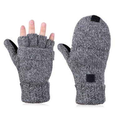 Vbiger Winter Warm Wool Mittens Gloves