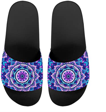 Aoopistc Womens Slide Sandals Non Slip Summer House Slippers for Girls Slip-on Flip Flops