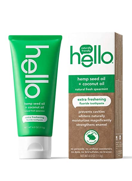 Hello Oral Care Hemp seed oil fluoride toothpaste, 4 Ounce