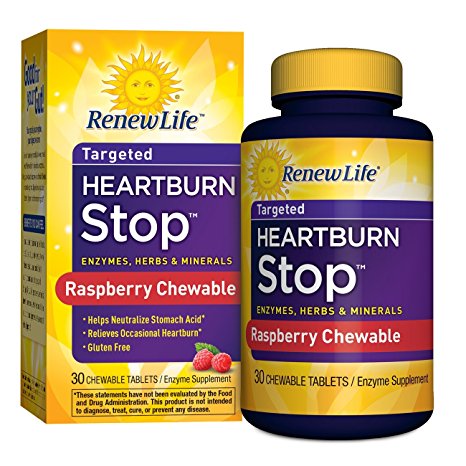 Renew Life Heartburn Stop, 30 Chewable Tablets