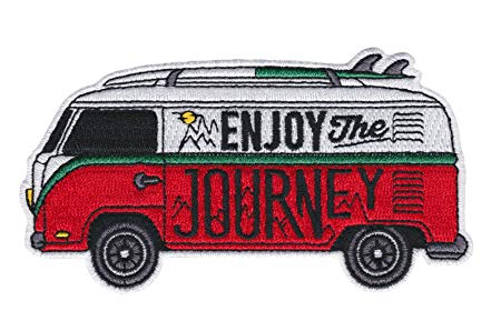 Asilda Store Enjoy The Journey Iron-on Embroidered Patch