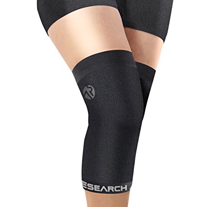 Active Research® Compression Knee Sleeve - Best Compression Knee Brace For Sports, Basketball, Training, Running, Crossfit & More - Medium