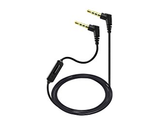 Cellet 4 feet AUX Audio Cable, 3.5mm to 3.5mm Stereo Audio Cable W/ Built-In Microphone & On/Off Switch
