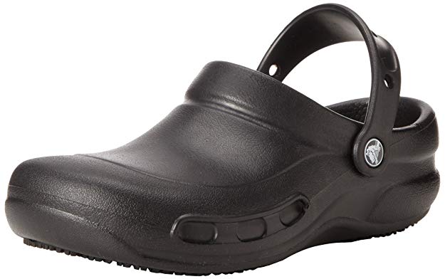 Crocs Men's and Women's Bistro Clog  | Slip Resistant  Comfort Slip On Work Shoe | Lightweight Nursing or Chef Shoe