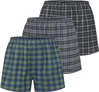 Eddie Bauer Men's Woven Comfortable Boxer Shorts Underwear (3 Pack)