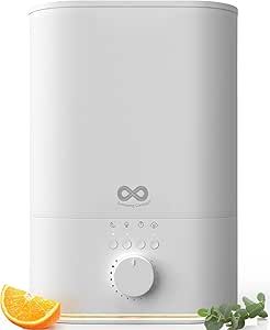 Everlasting Comfort Cool Mist Humidifiers for Bedroom (6L) - Humidifier Large Room No-Filter, Quiet Air Humidifier for Plants, Baby, Allergies, Dry Skin, Congestion, 60 Hr Run Time, Easy Clean