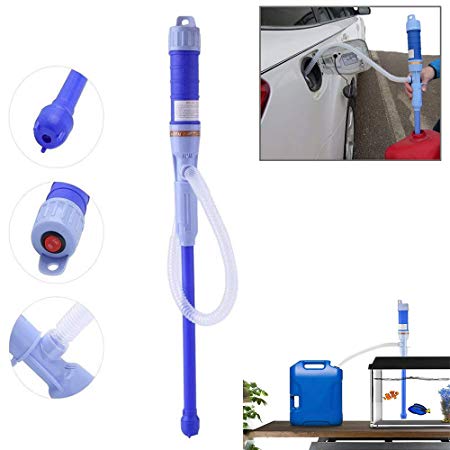 ChenLee Battery-Operated Liquid Transfer Pump Automatic Siphon Pump Portable Pipe Pumping with Bendable Suction Tube Multi-Use Hand Fuel Pump for Diesel,Fish Tank/Petrol/Fuel/Oil/Water