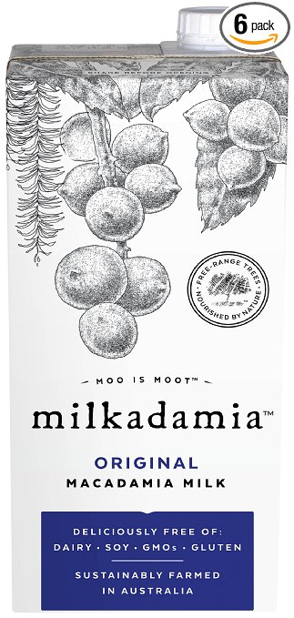 Milkadamia Original, Macadamia Milk, 32 Ounce (Pack of 6)