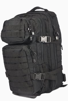 Mil-Tec Military Army Patrol Molle Assault Pack Tactical Combat Rucksack Backpack Bag 20L Black