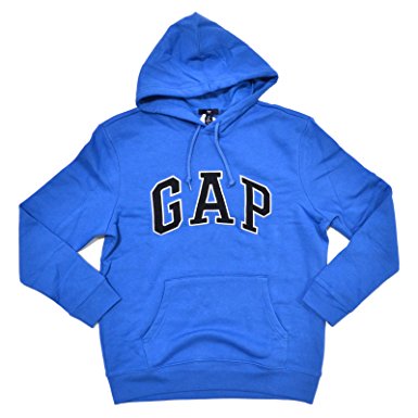 GAP Mens Fleece Arch Logo Pullover Hoodie