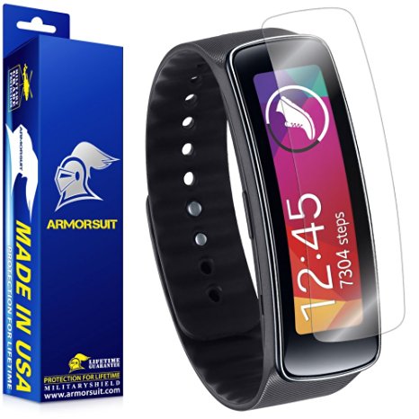 ArmorSuit MilitaryShield - Samsung Gear Fit Screen Protector Anti-Bubble Ultra HD - Extreme Clarity & Touch Responsive Shield with Lifetime Free Replacements - Retail Packaging