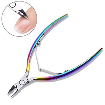 Pretty Diva Cuticle Nipper Stainless Steel Cuticle Remover Cutter Clipper with Double Spring- Durable Nail Art Manicure/Pedicure Tool