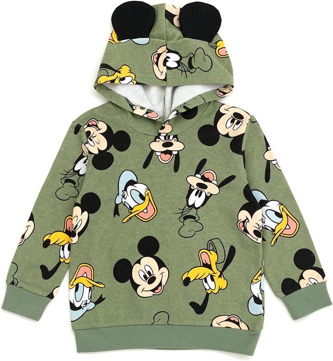 Disney Mickey Mouse Toddler Boys Pullover Hoodie Red 2T