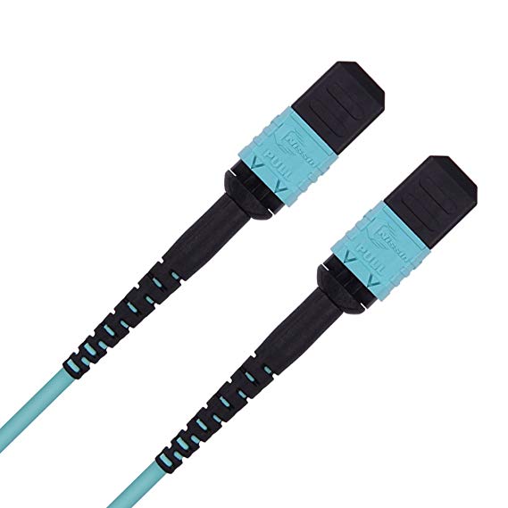 10m(33ft) MPO-MPO Patch Cord, 40GbE 8-core Fiber for QSFP  Transceivers Application, OM3, Multimode Fiber, ipolex