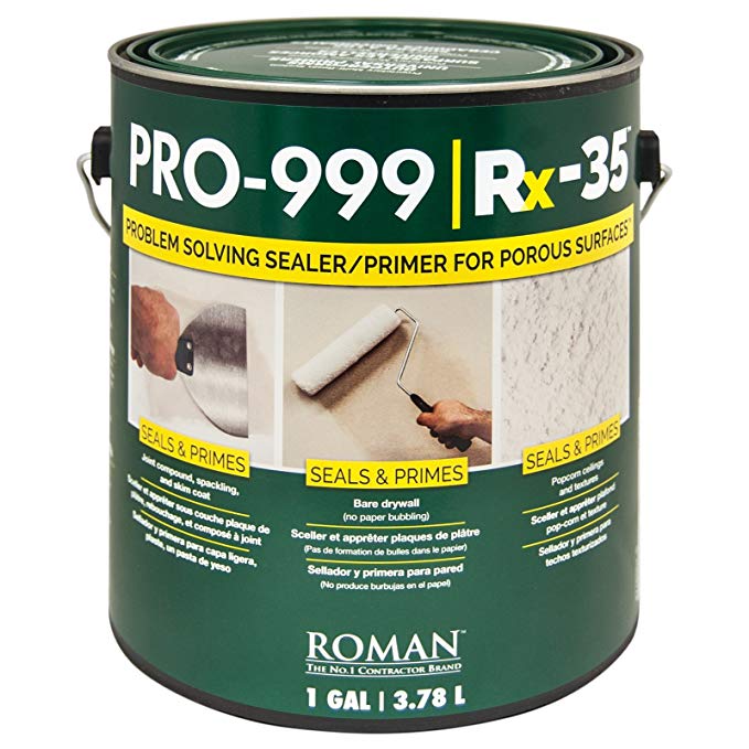 Roman 016901 PRO-999 Rx-35 Drywall Repair and Sealer Primer, 1 gal