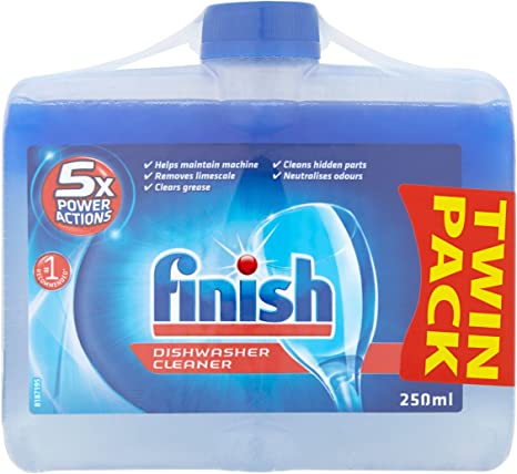 Finish Dishwasher Cleaner Dual Action Twin Pack (2 x 250ml)