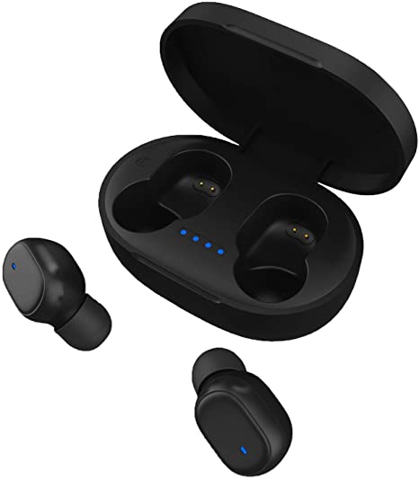 Wireless Earbuds, Wireless Headphones Bluetooth 5.0, IPX6 Sweatproof Noise Cancelling Headphone Built-in Mic Headset for Sports Mini TWS Earbuds for iPhone & Android Wireless Earphones