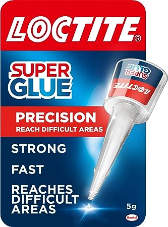 Loctite Precision, Strong All Purpose Liquid Adhesive for Accurate Repairs, Instant Super Glue for Various Materials, Clear Glue, 5g