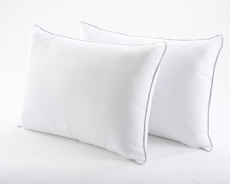 2-Pack Springs Home / Home Fashion Designs 300 Thread Count Super Support Cotton Luxury Bed Pillows. Soft and Supportive Pillows for All Sleep Positions.