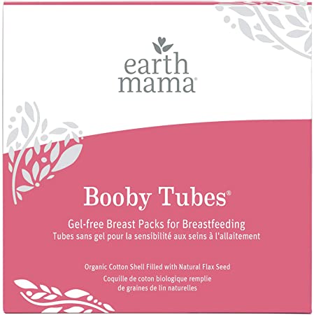 Booby Tubes by Earth Mama | Hot and Cold Nursing Packs for Breastfeeding and Sore Breasts, 4.2-Ounce