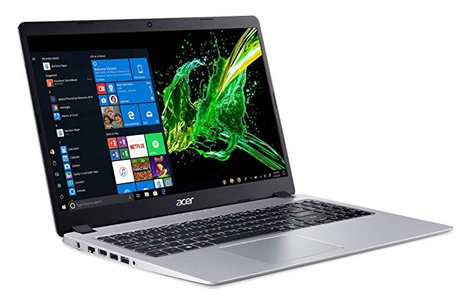 Acer Aspire 5, 15.6" Full HD IPS Display, AMD Ryzen 3 3200U, Vega 3 Graphics, 4GB DDR4, 128GB SSD, Backlit Keyboard, Windows 10 in S Mode, A515-43-R19L