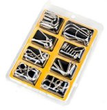 KAILIMENG Brain Teaser Metal IQ Puzzle Set of 8