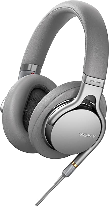 Sony MDR-1AM2 Hi-Res Headphones with Heavyweight Bass and Beat Response Control - Silver