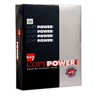 BILT Copy Power Paper - A4, 75 gsm, 500 Sheets, White, For home/office use