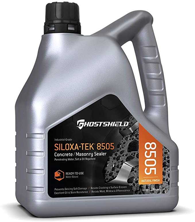 Siloxa-Tek 8505 Ready to Use - 1 Gallon Penetrating Concrete Sealer, Water, Salt & Oil Repellent
