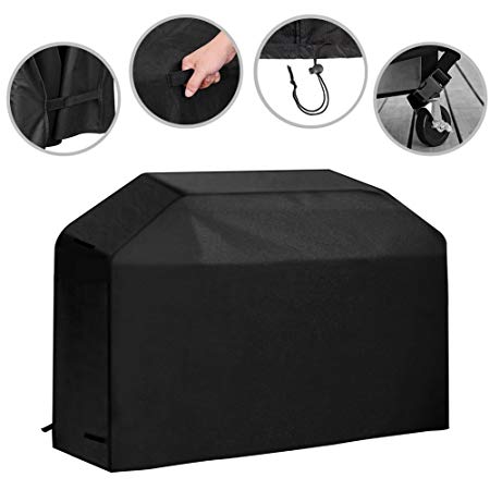 64 inch Grill Cover Waterproof Outdoor BBQ Gas Grill Cover Heavy Duty for Weber, Char Broil, Holland, Brinkmann, DCS and Jenn Air