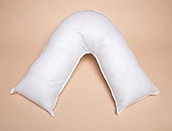 C Stores V Shaped Pillow Extra Cushioning Support For Head, Neck & Back