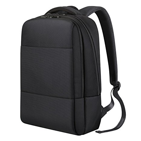 REYLEO Backpack Business Laptop Bag Water-resistant Rucksack Daypack School Bag for Men Women - 18L / Black