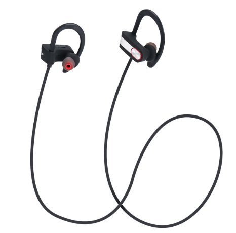 Sweatproof Sports Bluetooth Headphones,Wireless Bluetooth Earphone Headphones Headsets Earphones With Noise Cancelling Mic Bass Stereo In Ear Earbuds For Iphone Android Running Gym Exercise Fitness