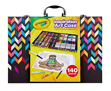 Crayola Imagination Inspiration Art Case 140Piece, Art Set, Gifts for Kids, Age 4, 5, 6, 7