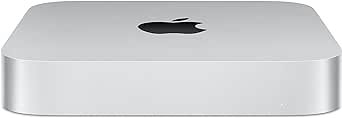 Apple Ordenador de Mesa Mac Mini (2023) con Chip M2, 8 GB de RAM, 256 GB de Almacenamiento SSD y Gigabit Ethernet. Compatibilidad con el iPhone y el iPad