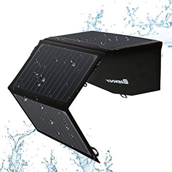 Renogy 21W Solar Panel Foldable PowerPort Dual USB Water Resistant Charger for iPhone x 8 Plus iPad Pro Air Mini Galaxy S8 Edge Plus Note 8 Nexus HTC