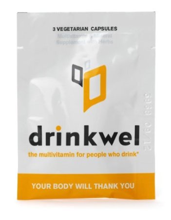 Drinkwel for Hangovers Nutrient Replenishment and Liver Support 10 To Go Packets with with Organic Milk Thistle N-acetyl Cysteine Alpha Lipoic Acid and DHM