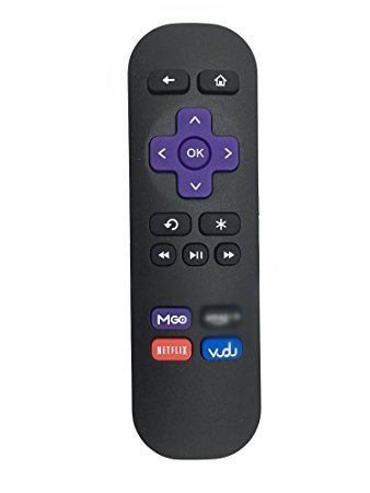 New Replacement IR Remote for Roku 1 LT HD Roku 2 XD XS Roku 3 Streaming Player with Shortcut Buttons MGO VUDU , NOT support ROKU Streaming Stick (HDMI or MHL) & TCL ROKU TV