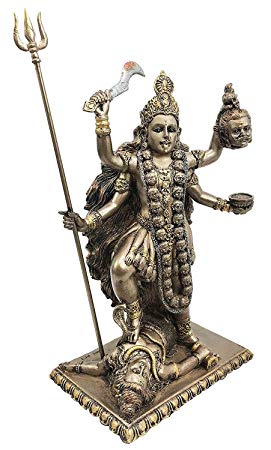 Hindu Goddess Of Time And Death Kali Bhavatārini Figurine Eastern Enlightenment Sculpture
