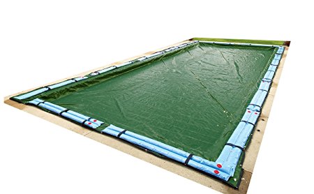 Blue Wave Silver 12-Year 16-ft x 32-ft Rectangular In Ground Pool Winter Cover