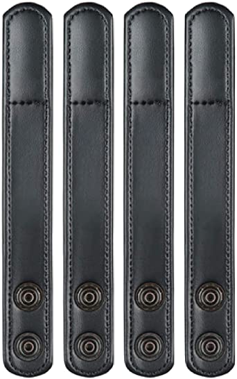 Bianchi AccuMold Elite , 7906 AccuMold Elite Belt Keeper, Hidden Snap, Plain Black (22090)