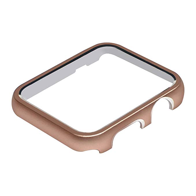 BONSTRAP Compatible with Apple Watch Case 38mm Metal Watch Case 42mm for Apple Watch Protector Series 1 2 3