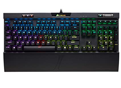 Corsair K70 MK.2 RGB LED Backlit Wired Mechanical Cherry MX Silent Gaming Keyboard (Black)