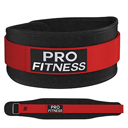 ProFitness Weight Lifting Belt for Women (4 Inchs Wide) - Comfortable & Durable Weightlifting Workout Belt - Great Lower Back & Lumbar Support for Squats, Deadlifts, Cross Training, Gym Workouts