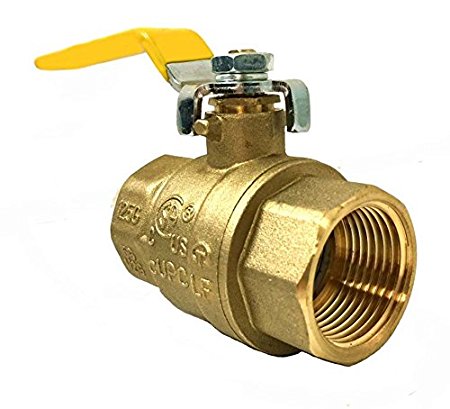 Libra Supply 1/4'',1/4 inch, 1/4-inch Lead Free Threaded Brass Ball Valve, (Click in for more size options), IPS Thread, Full Support, 600 WOG, Forge Body