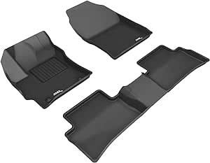 3D MAXpider Custom Fit Kagu Floor Mat (Black) Compatible with Toyota Corolla Hatchback 2019-2025 - Full Set