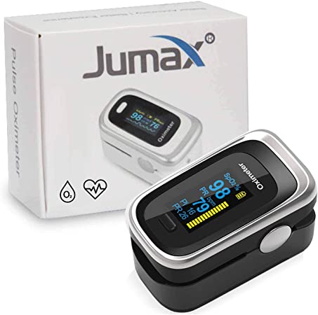 Jumax Superior OLED Measuring Accuracy Exquisite, Compact and Lightweight, Home/Sports/Traveling/Fitness Use, Easy to Carry, Fast Reading Black